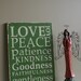 Fruit of the Spirit Typography Word Art - Makes a wonderful Wedding, Anniversary or House Warming Gift