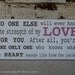 Strength of My Love Word Art Sign - The Perfect Sign for a Baby Girl's Nursery - Pick Your Colors