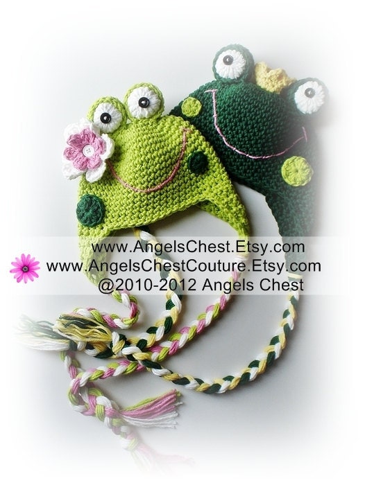 You are Toad-lly Cute Frog Hat Prop Photography Boy and Girl Sizes Newborn to Adult by AngelsChest PDF Crochet Tutorial Pattern No. 25