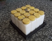 Milk Glass Spice Jars - theButterDish
