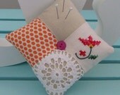 Patchwork Doily Pincushion (129)