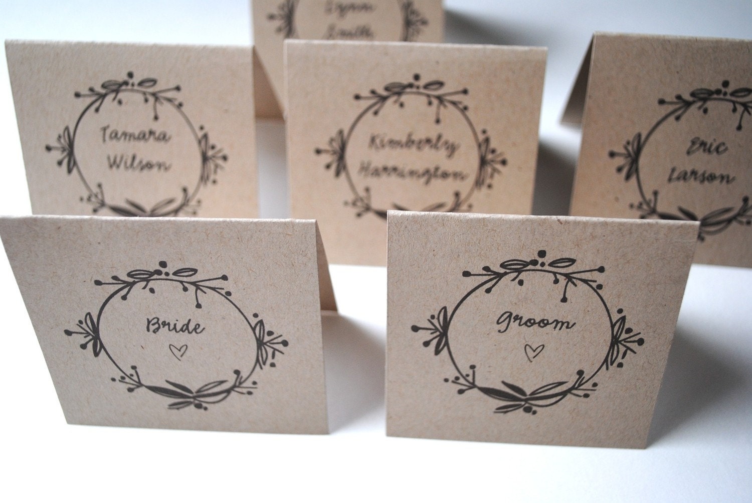 Wedding Invitations & RSVP Postcards: earthy and economical series (SAMPLE)