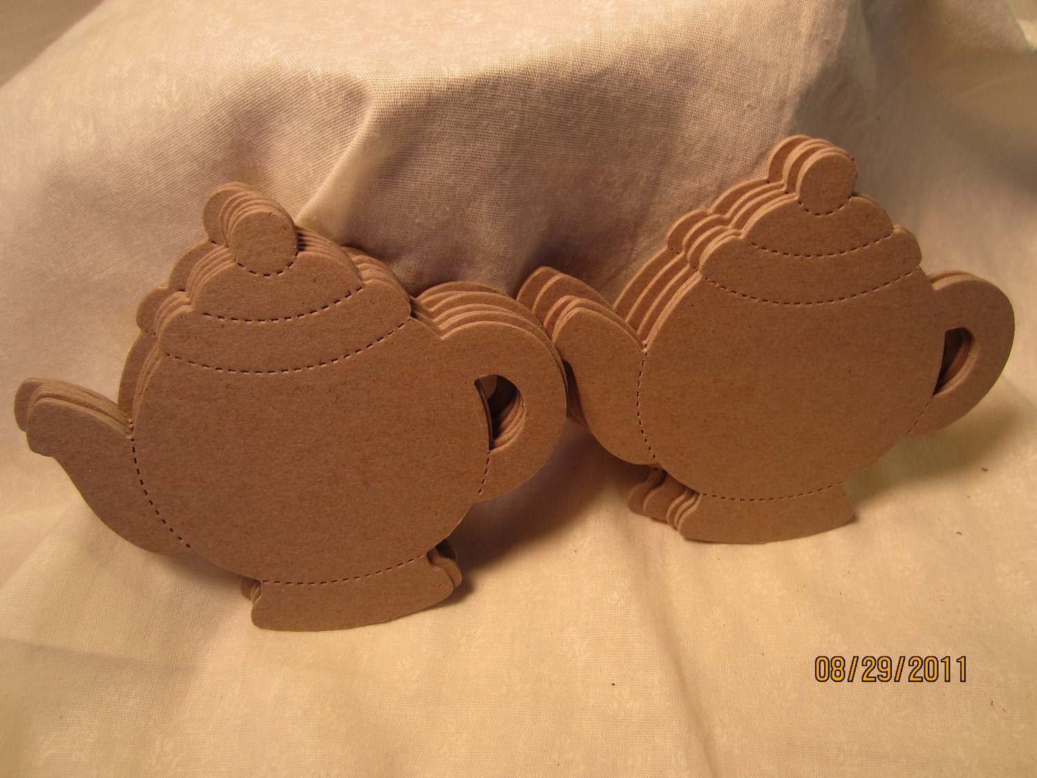 Blank Chipboard Teapot Shapes for Decorating