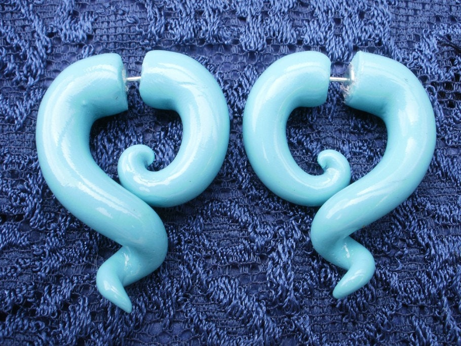 Azul FAKE Gauge Earring - deceptions