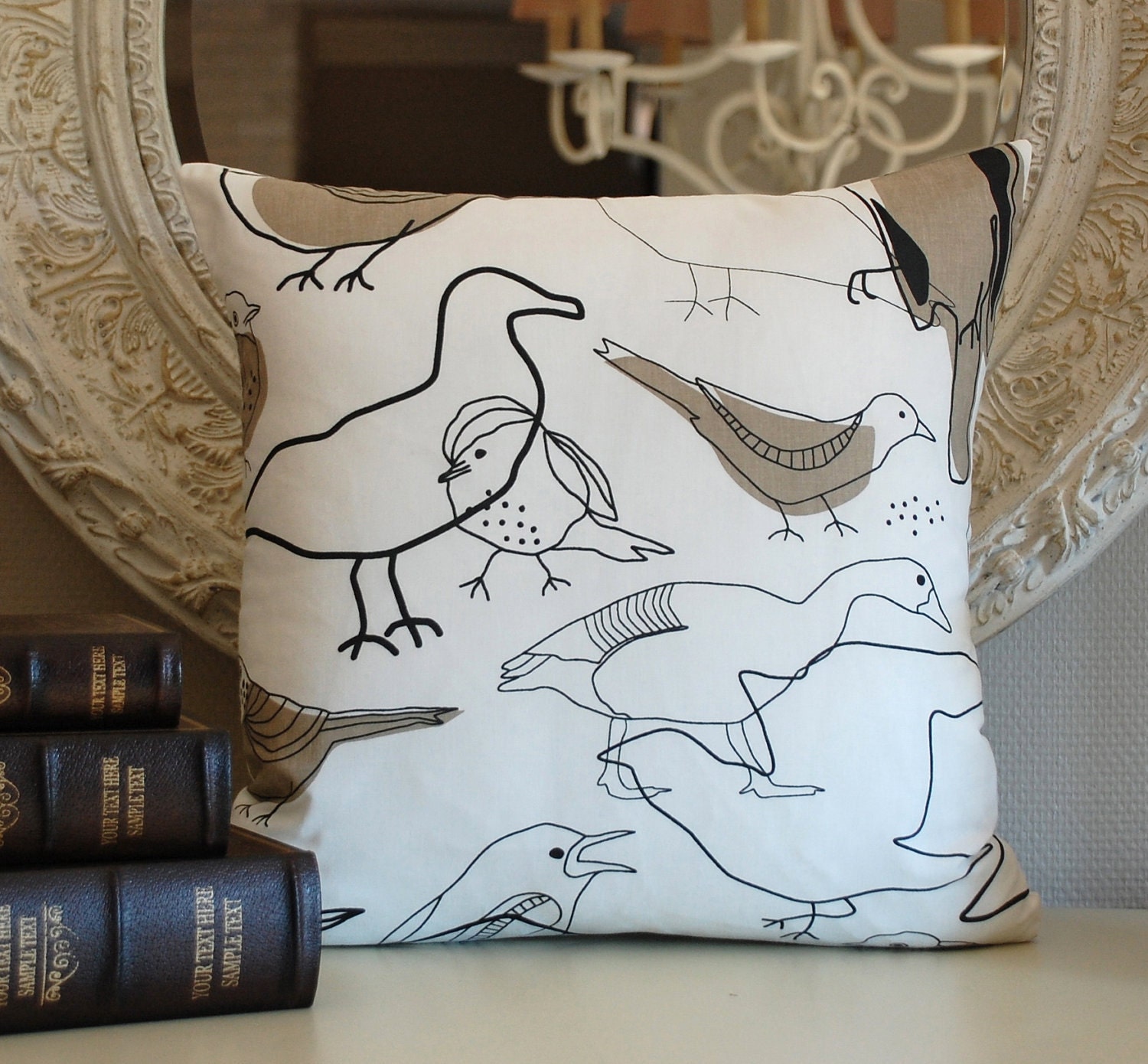 Birds pillow cover