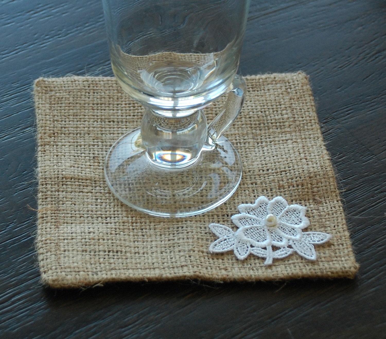Burlap coasters