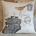 Typewriter pillow cover