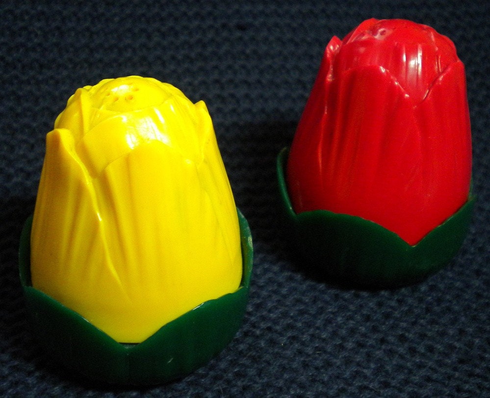 Vintage Jaydon Tulip Salt and Pepper Shakers for Summer Picnics