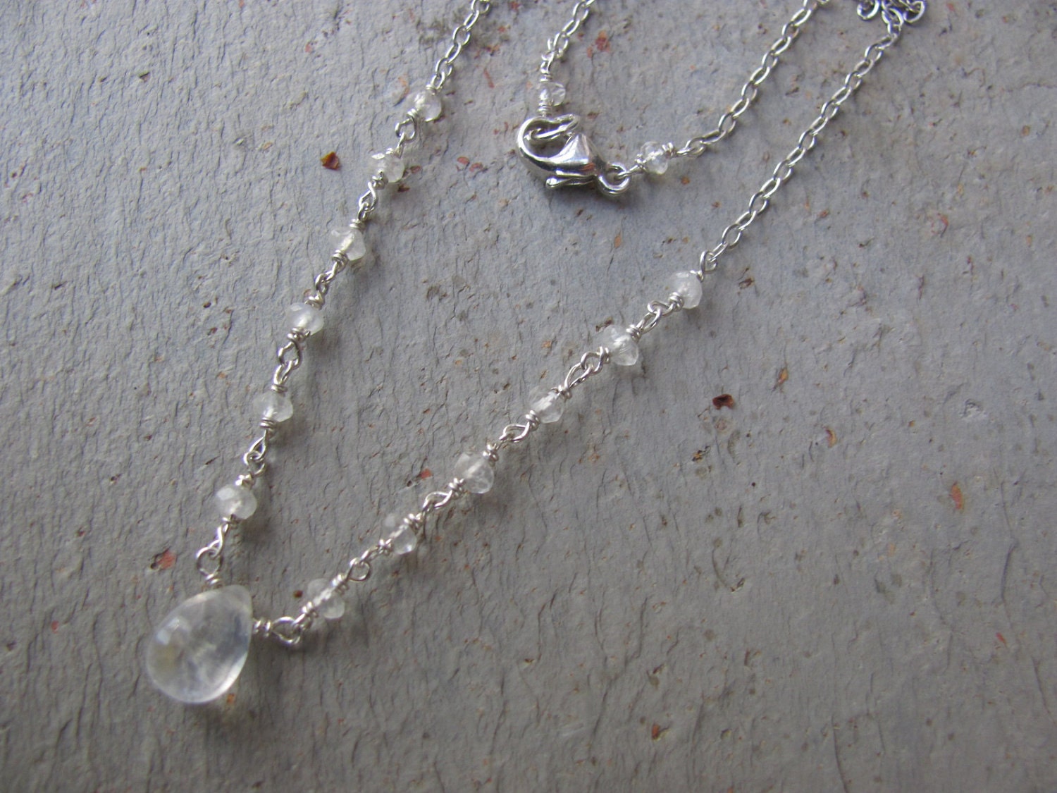 Rainbow Moonstone Princess Necklace