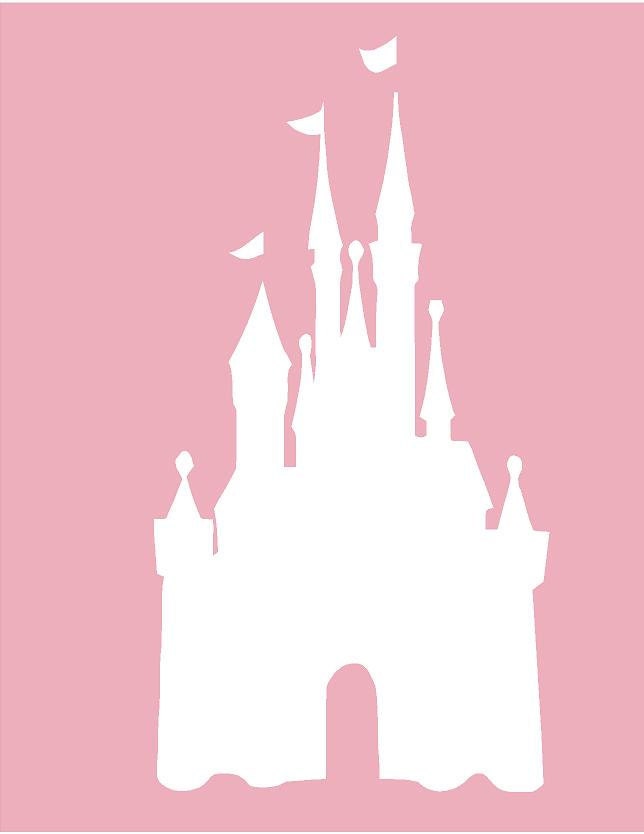 Disney CASTLE 22x42 Modern Vinyl Decal Wall Lettering Words  Princess