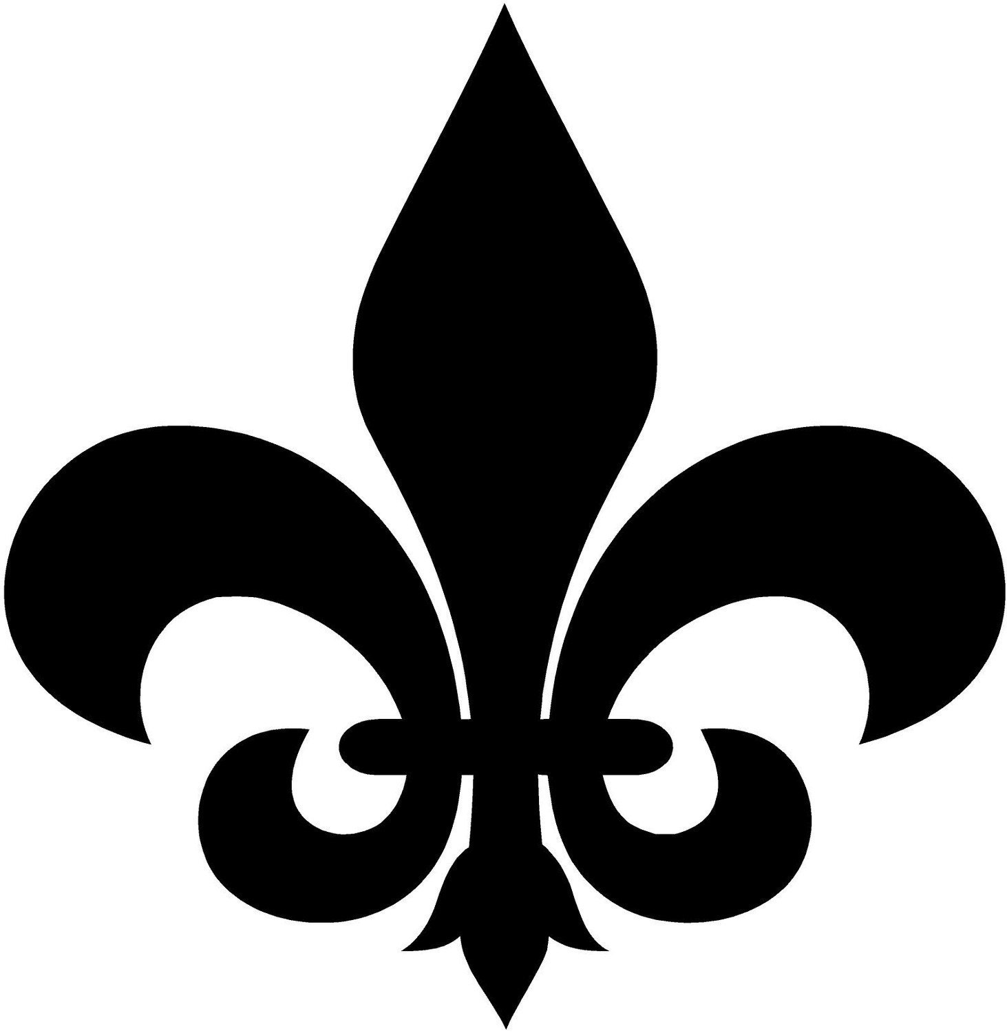 Fleur De Lis 22x22 Vinyl Wall Lettering Art Decal Sticker Living Room Graphic