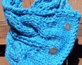 Chunky Cable Cowl in Robin's Egg Blue