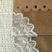 24 KRAFT BAGS with lace corners