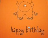 Happy Birthday - My Little Monster - Monster Birthday Greeting Card