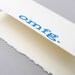 Blue OMFG Notecard, Typography Print Greeting Card
