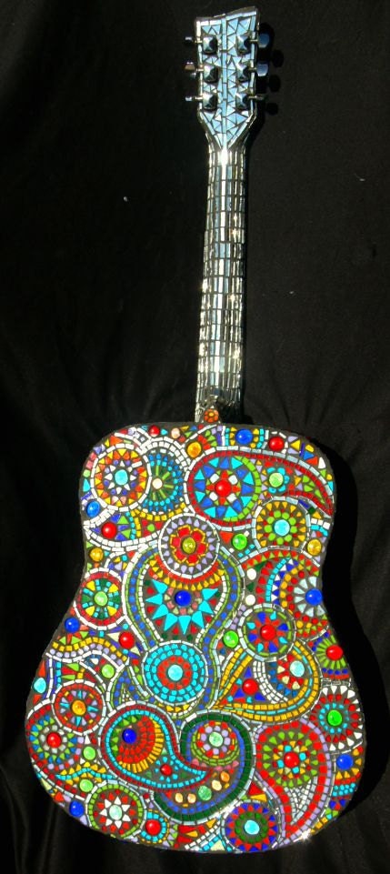 Stained Glass Mosaic Guitar