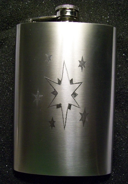 My Little Pony Friendship is Magic Twilight Sparkle cutie mark engraved 8 oz. flask