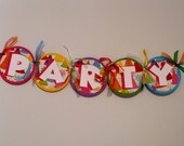 Simple Party Banner/Colorful Party Hats