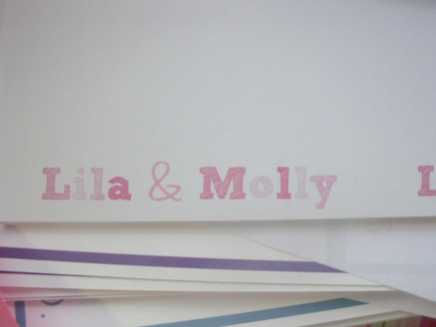 Personalized Sketch Note Cards- Set of 12
