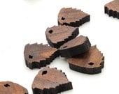 Mini River Birch Leaf Beads - Itsies - Laser Cut Wood  - Free Shipping . Timber Green Woods Sustainable Forestry Products