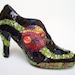 SPACE CASE - Stained Glass Cosmic High Heel Mosaic Shoe Sculpture