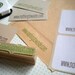 Small Olive Wood Business Stamp - Your Web Address