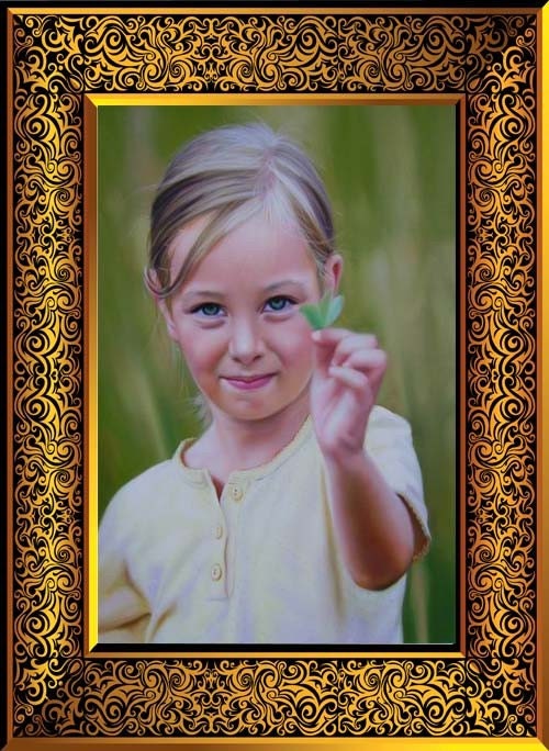Custom Portrait - Hand painted 36X48 oil on canvas - any subject any size from your photo