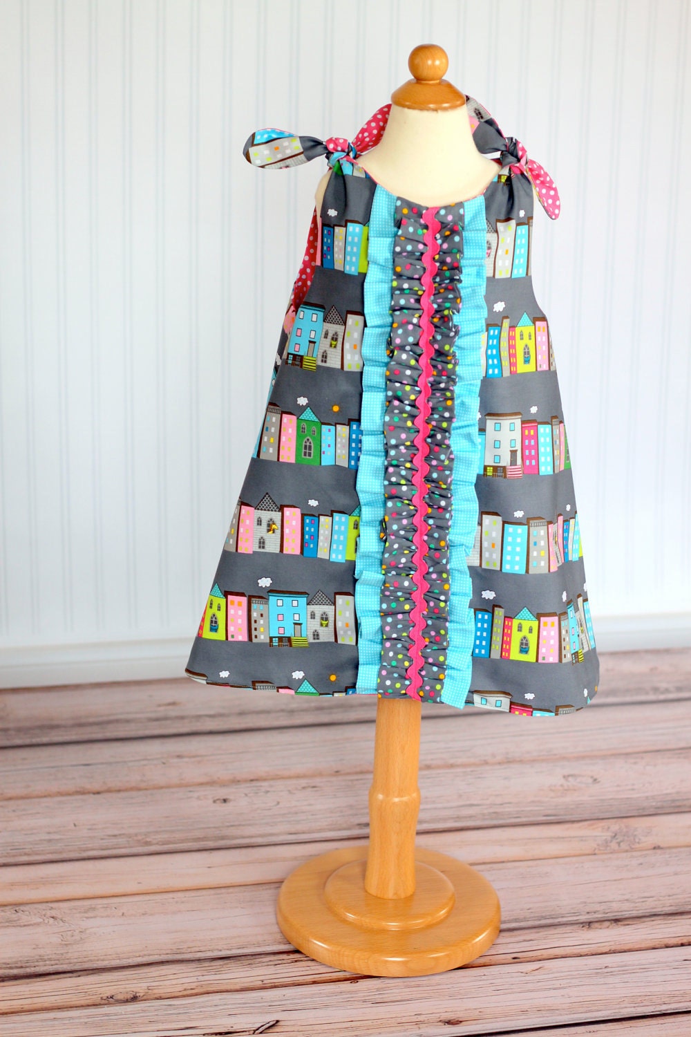 Sweet on NYC Ruffle Dress, Size 5, Ready to ship by The Cottage Mama