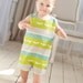 Boys Romper Sewing PRINTED PATTERN: Run Around Romper for Boys and Girls - Original Printed Sewing Pattern - Size 6 Month - 6 Years
