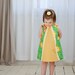 PRINTED PATTERN: Ruby Ruffle Dress - Original Printed Sewing Pattern - Size 6 Month through 10 Years