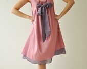 Bow...Pink Cotton dress