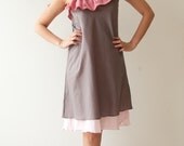 Fumaria ... Gray-Pink One Shoulder Dress
