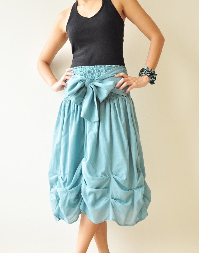 Baby Doll.... Blue Cotton Dress/Skirt