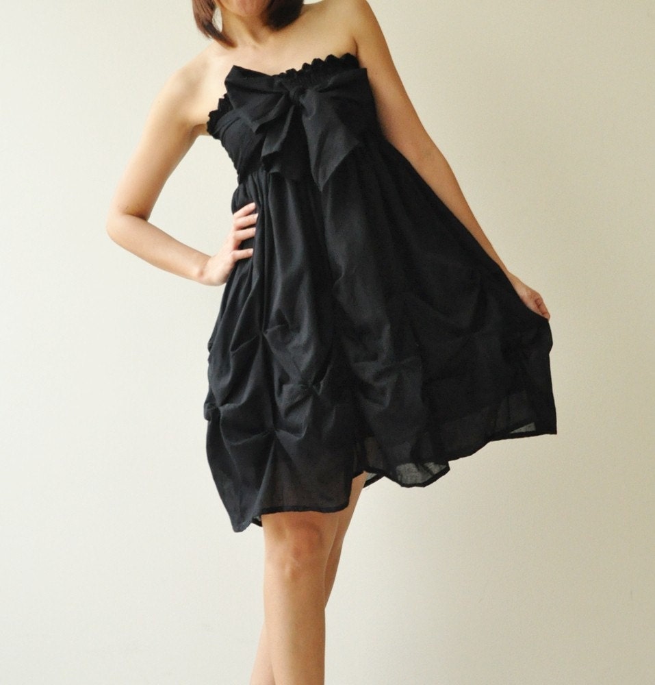 Baby Doll.... Black Cotton Dress/Skirt