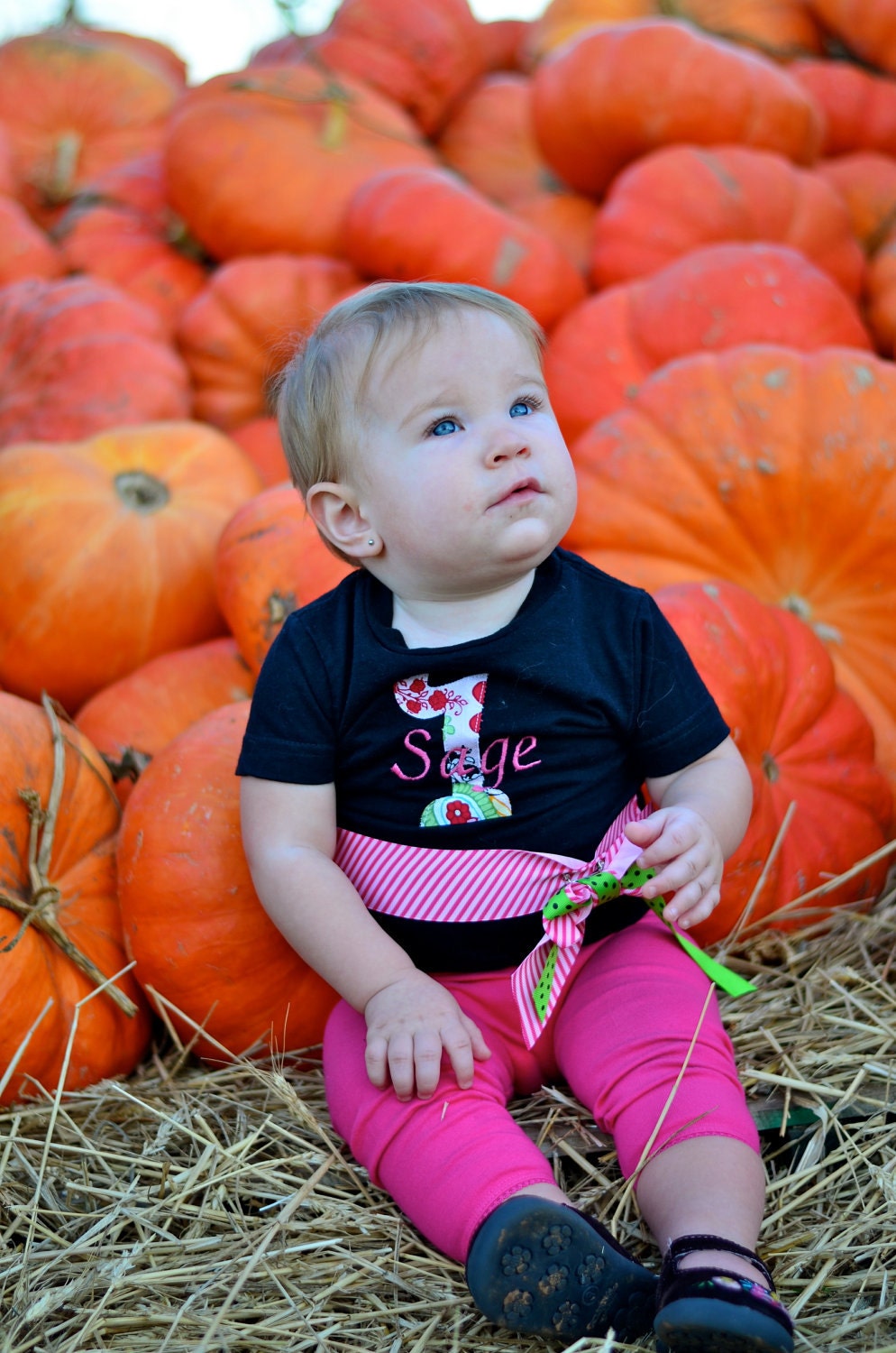 Personalized Girl's 1st Birthday Shirt