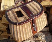 Beautiful French Weave FISHING CREEL Wonderful Condition ca1900s