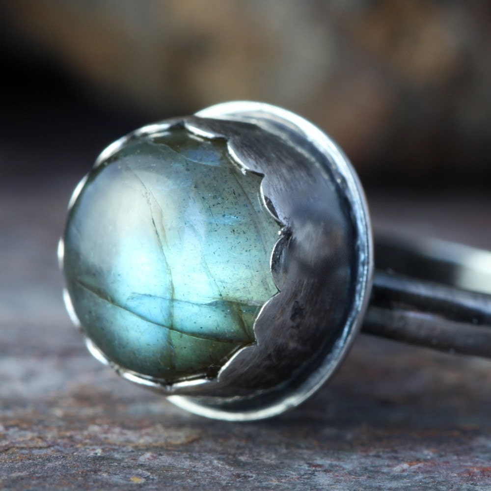 Sterling Silver Labradorite Ring
