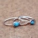 Sterling and Turquoise Stacking Rings