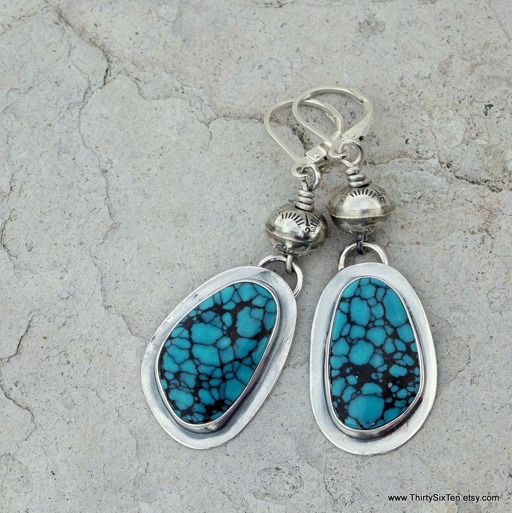 Cowgirl Turquoise Sterling Silver Earrings