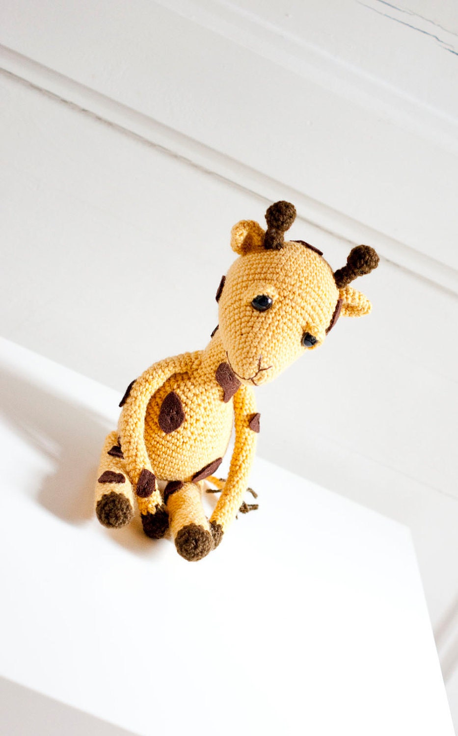 Amigurumi giraffe, soft sculpture, soft toy - Gina the giraffe