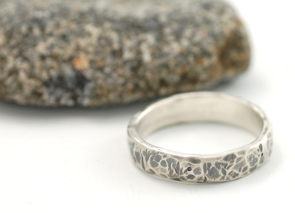 Tooled With Love - 5mm Palladium Sterling Silver Ring