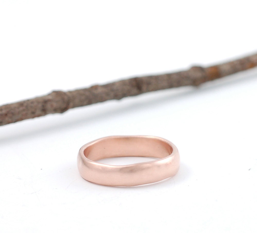 Subtlety - 4mm 14k Rose Gold Band
