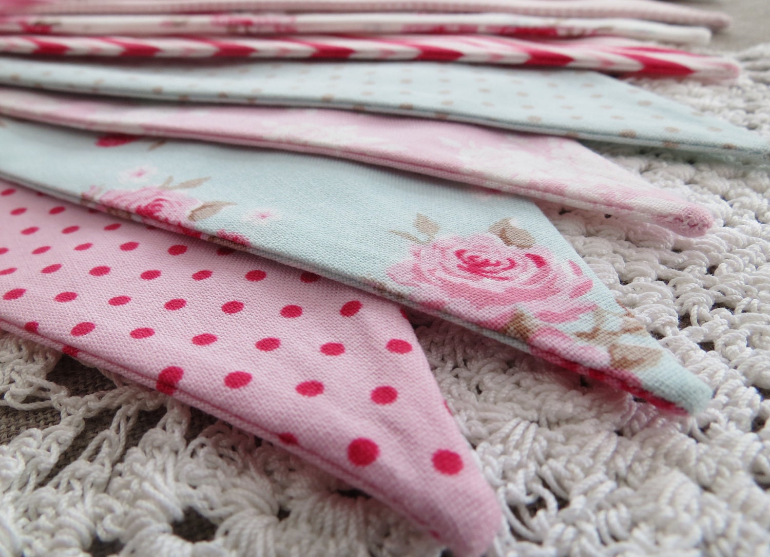 Cake Bunting - TILDA - A Pretty Fabric Cake Topper, perfect for Weddings, Parties and Baby Showers