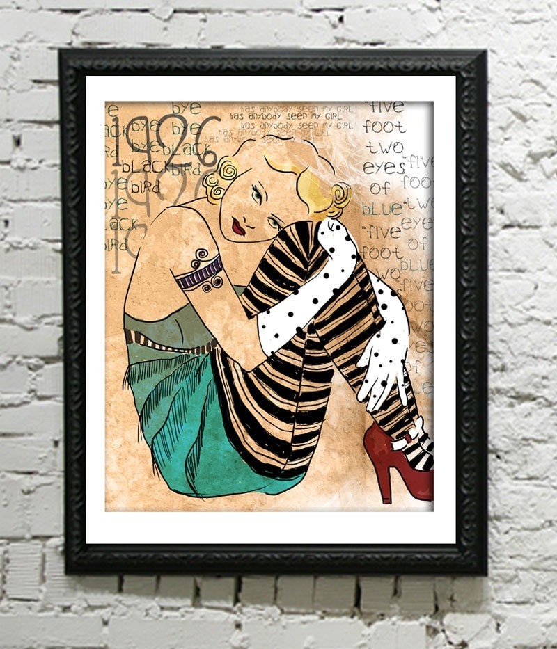 The Year was 1926...and the Music was Spectacular / Signed Art Print / 8 x 10