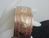 Brass Cuff Bracelet - Vintage