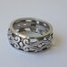 Vintage Sterling Silver Carved Ring