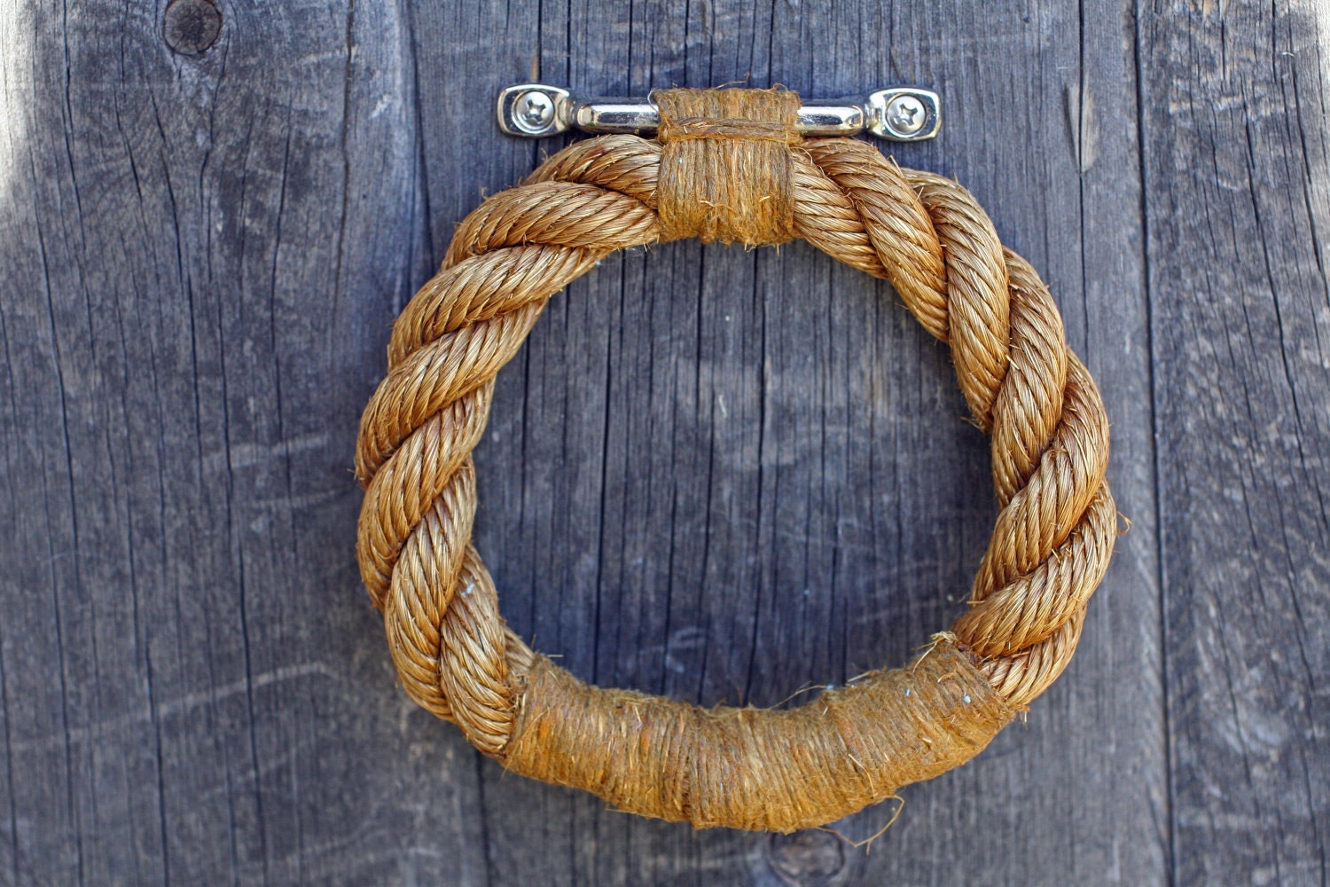 Nautical Rope Towel Ring: Manila and Hemp
