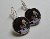 Edward Hopper Automat Art History Earrings
