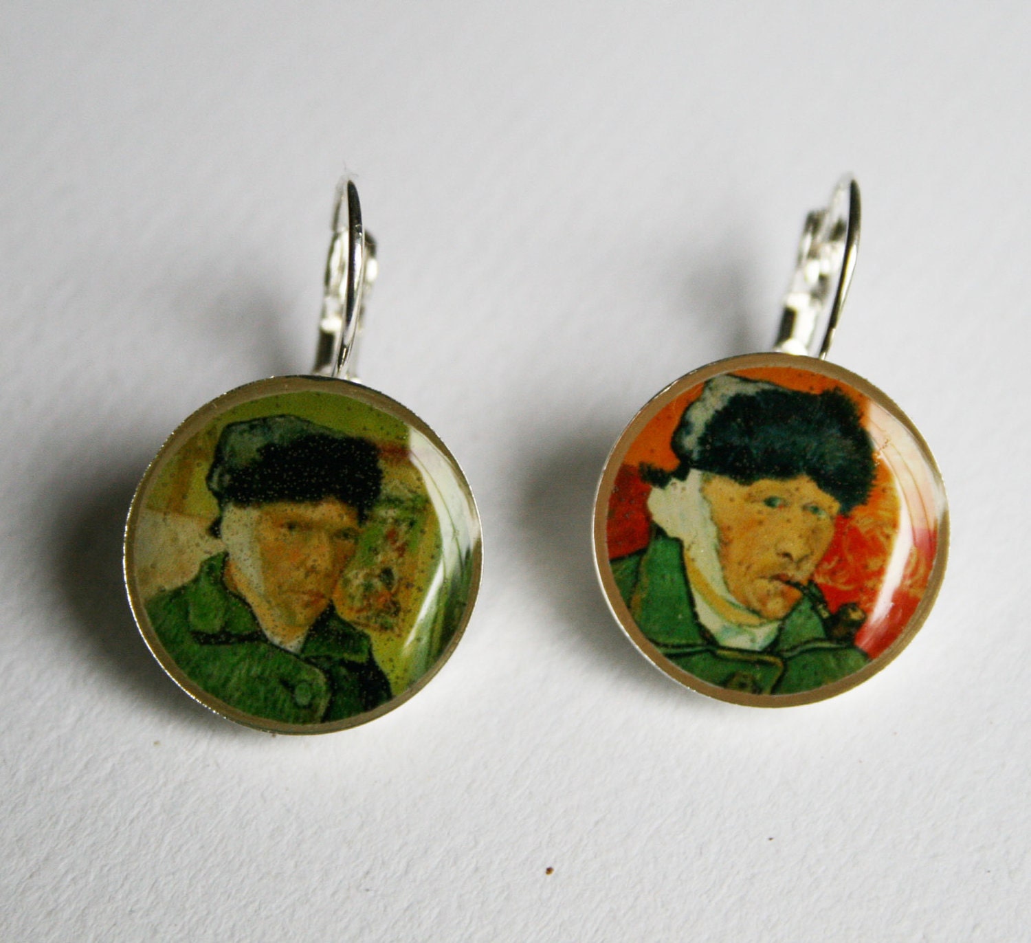 Vincent Van Gogh Self Portrait Earrings