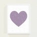 Heart Poster - Wall Art Print for the Modern Home - Violet Purple Pastel